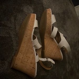 Franco Sarto white sandals